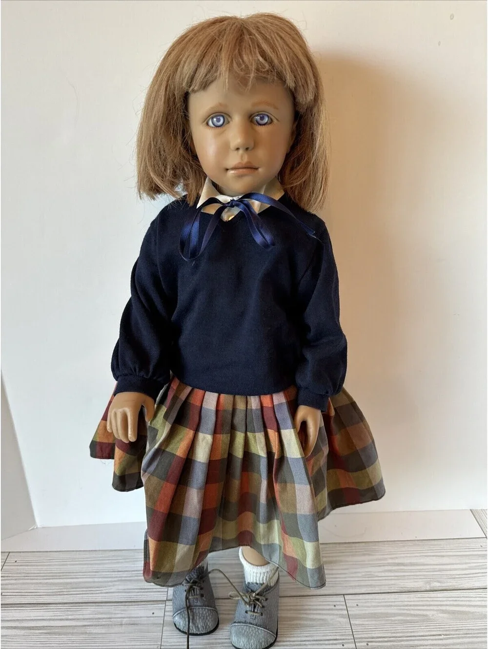 Sonja Hartmann doll From Germany 230/350 Blue Eyes Strawberry Blonde 22”